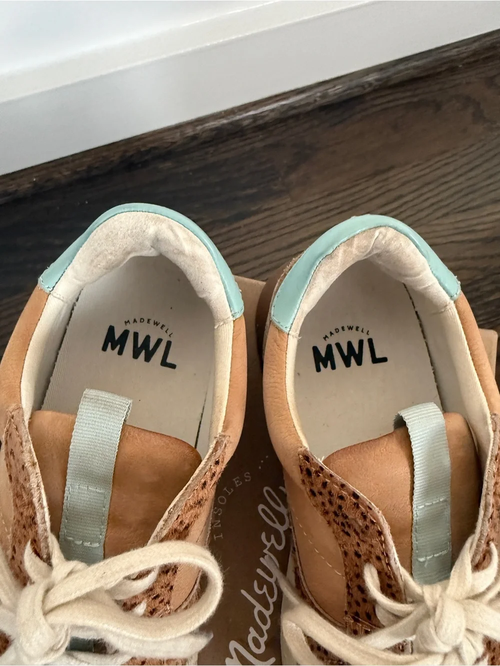 Kickoff Trainer Sneakers in Spot Dot Calf Hair and Nubuck
